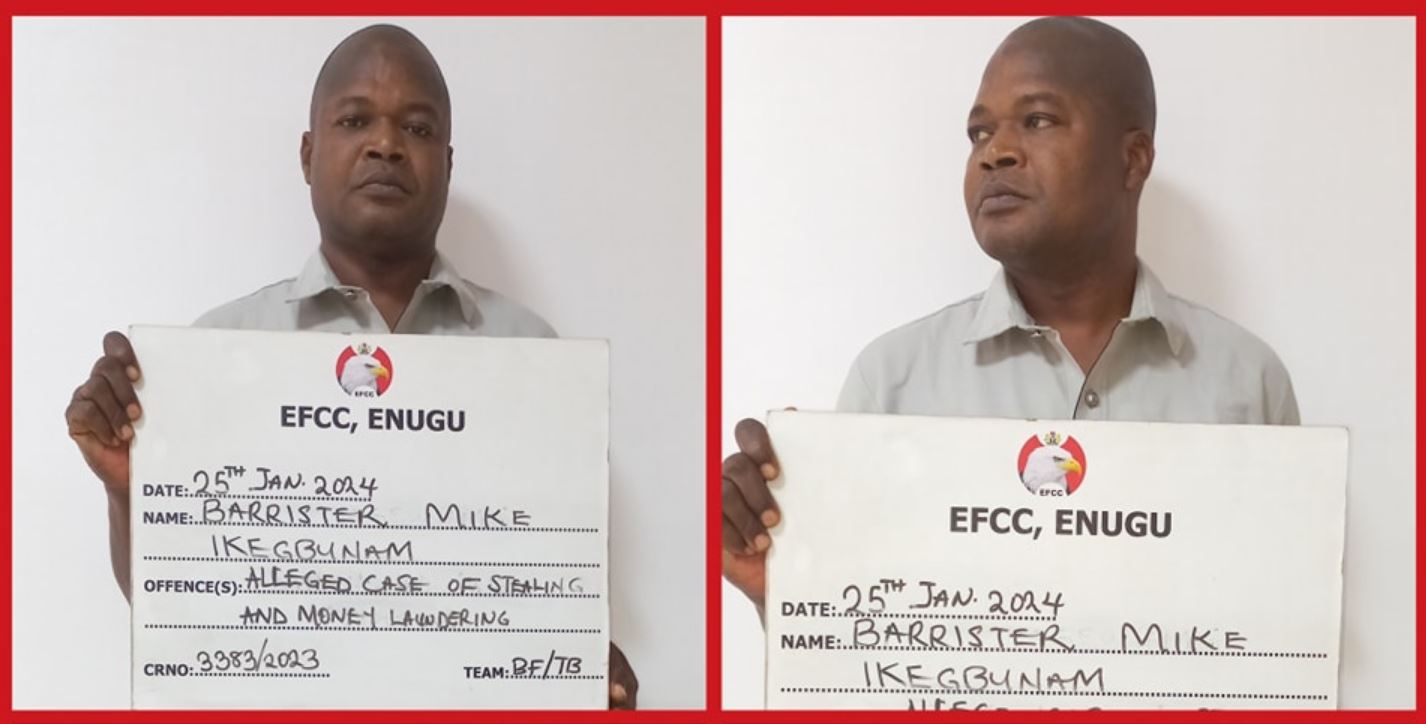 EFCC Arraigns Lawyer over Alleged N91m Land Fraud in Enugu