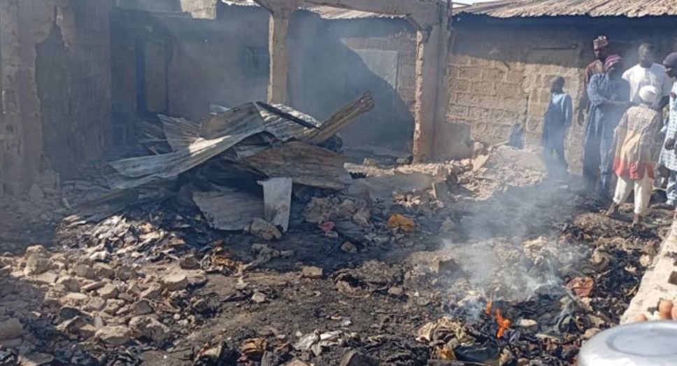 fire in Almajiri school