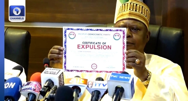 PDP Issues Expulsion Certificates To Wike, Fayose, Anyanwu, Others •